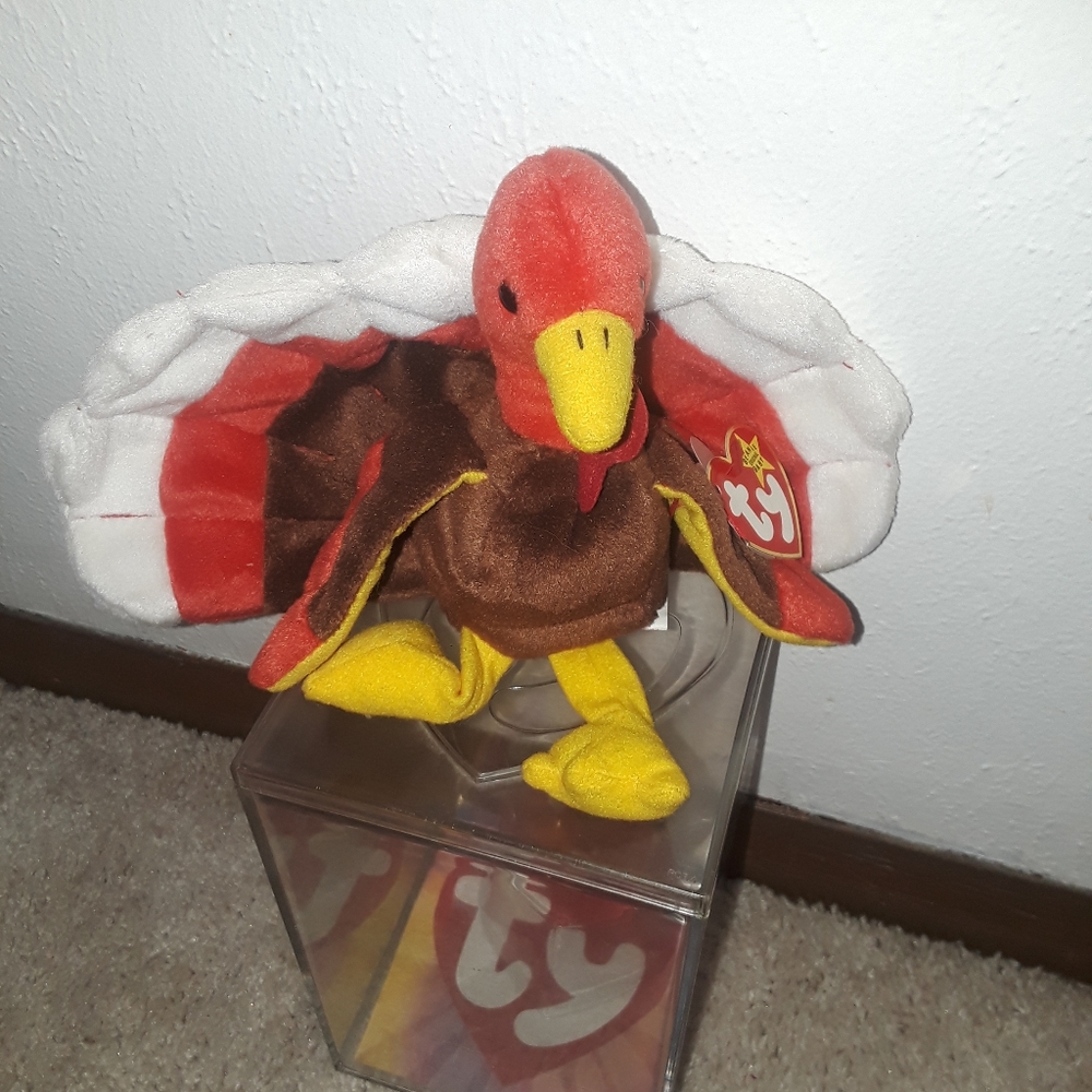 Ty Beanie Baby RETIRED "Gobbles "w/ERROR